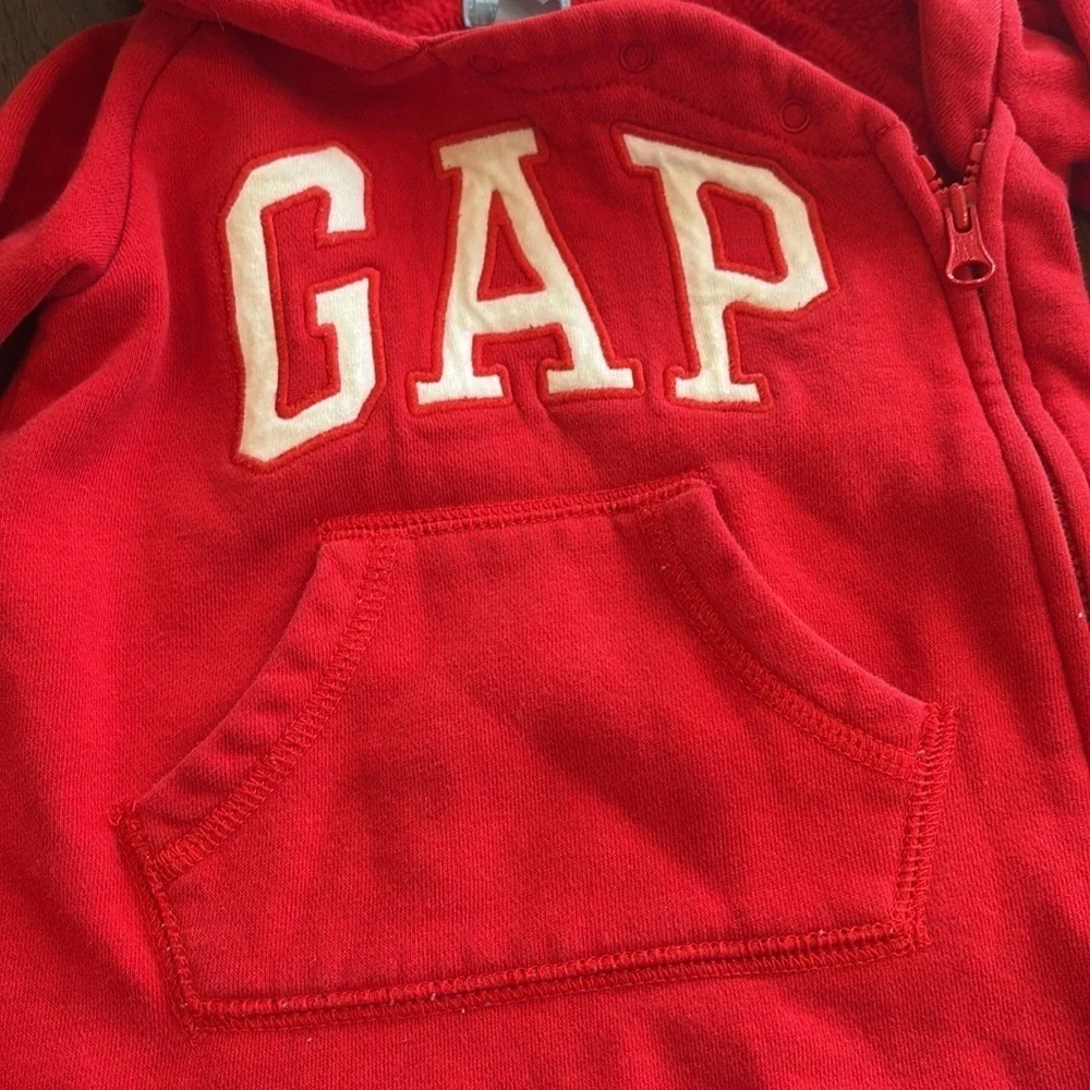 Red Gap logo hooded one-piece 6-12 month